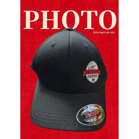 Guy Fieri Grocery Games Baseball Cap Size S/M Black Flex Fit - Picture 1 of 5